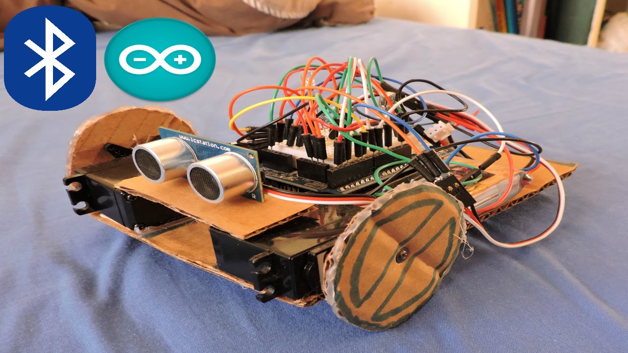 Bluetooth Controlled Obstacle Avoidance Robot  Arduino Project